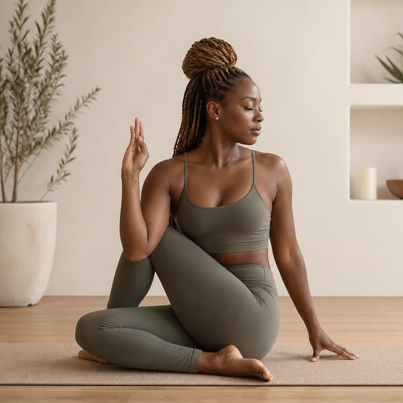 Prática de Yoga & Atividade Física — pilar do cuidado integral da Dra. Ester Braghini David, ginecologista em Paulínia